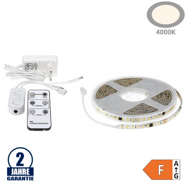 LED Streifen-Set SMD digital 4,8W/m Neutralweiß 5M Spritzwassergeschützt