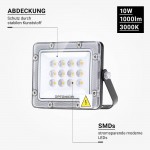 10W LED Fluter Professional Schwarz Warmweiß 10W LED Fluter Professional Schwarz Warmweiß