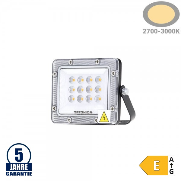 10W LED Fluter Professional Schwarz Warmweiß 10W LED Fluter Professional Schwarz Warmweiß