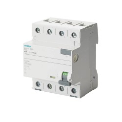 Siemens FI-Schutzschalter SENTRON, 4-polig, Typ A, kurzzeitverzögert, In 40 A, 30 mA, Un AC 400 V