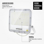 100W LED Fluter Professional Weiß Kaltweiß 100W LED Fluter Professional Weiß Kaltweiß