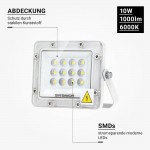 10W LED Fluter Professional Weiß Kaltweiß 10W LED Fluter Professional Weiß Kaltweiß