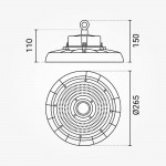 100W Hallenleuchte PREMIUM HL 6000K IP65 100W Hallenleuchte PREMIUM HL 6000K IP65