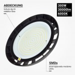 300W Hallenleuchte 6000K IP65 300W Hallenleuchte 6000K IP65