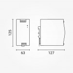 240W 12V DC DIN-Hutschienen Netzteil