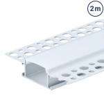 LED Profil Trockenbau eloxiert breit 2m SET OP LED Profil Trockenbau eloxiert breit 2m SET OP