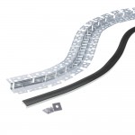 LED Trockenbauprofil flexibel Weiß 2m SET OP mit schwarzer Abdeckung LED Trockenbauprofil flexibel Weiß 2m SET OP mit schwarzer Abdeckung