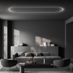 LED Trockenbauprofil flexibel Weiß 2m SET OP mit schwarzer Abdeckung LED Trockenbauprofil flexibel Weiß 2m SET OP mit schwarzer Abdeckung