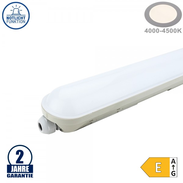 40W LED Wannenleuchte Link Notlichtfunktion 120cm IP65 Neutralweiß