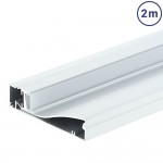 LED Sockelleistenprofil Silber 2m SET OP LED Sockelleistenprofil Silber 2m SET OP