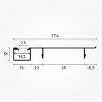 LED Sockelleistenprofil V2 Weiß 2m SET OP