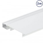 LED Sockelleistenprofil V2 Weiß 2m SET OP