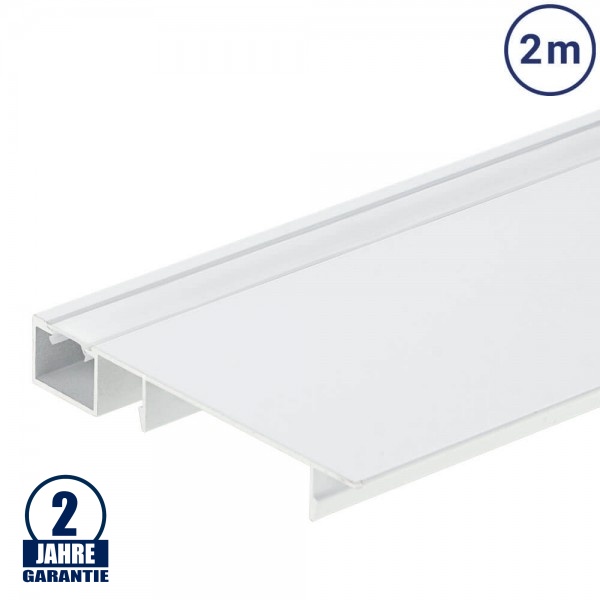 LED Sockelleistenprofil V2 Weiß 2m SET OP