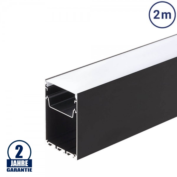 LED Linearleuchten-Profil Schwarz 2m SET OP LED Linearleuchten-Profil Schwarz 2m SET OP
