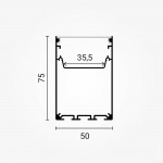 LED Linearleuchten-Profil Weiß 2m SET OP LED Linearleuchten-Profil Weiß 2m SET OP