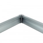 Eckverbinder für LED Sockelleistenprofil Grau Metallic SET Innen- u. Außeneck Eckverbinder für LED Sockelleistenprofil Grau Metallic SET Innen- u. Außeneck