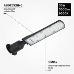 30W LED Straßenleuchte Premium 6000K IP65 30W LED Straßenleuchte Premium 6000K IP65
