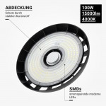 100W Hallenleuchte PREMIUM HL 4000K IP65