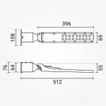 50W LED Straßenleuchte Premium 4000K IP65 50W LED Straßenleuchte Premium 4000K IP65