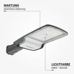 100W LED Straßenleuchte Professional 6000K IP65 100W LED Straßenleuchte Professional 6000K IP65