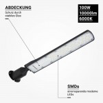 100W LED Straßenleuchte Premium 6000K IP65 100W LED Straßenleuchte Premium 6000K IP65