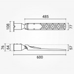 100W LED Straßenleuchte Premium 4000K IP65 100W LED Straßenleuchte Premium 4000K IP65