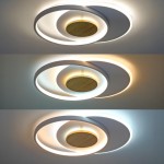 54W LED CCT Deckenleuchte rund Holzoptik-Weiß 54W LED CCT Deckenleuchte rund Holzoptik-Weiß