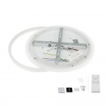 54W LED CCT Deckenleuchte rund Holzoptik-Weiß 54W LED CCT Deckenleuchte rund Holzoptik-Weiß