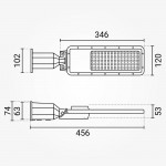 50W LED Straßenleuchte Professional HL Neutralweiß IP65 50W LED Straßenleuchte Professional HL Neutralweiß IP65