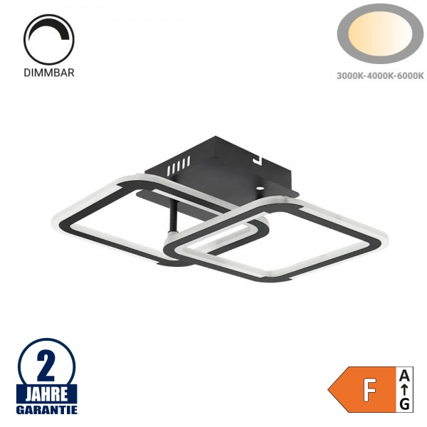 30W LED CCT Deckenleuchte Schwarz 30W LED CCT Deckenleuchte Schwarz