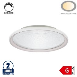 42W LED CCT Deckenleuchte rund Silber