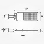 200W LED Straßenleuchte Professional HL Neutralweiß IP65