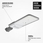 200W LED Straßenleuchte Professional HL Neutralweiß IP65