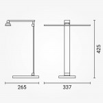 7W LED Tischleuchte CCT mit Wireless Charging für Smartphones Schwarz 7W LED Tischleuchte CCT mit Wireless Charging für Smartphones Schwarz
