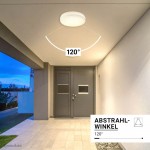 30W LED Deckenleuchte mit Bewegungsmelder Weiß für Außenbereich CCT IP65 30W LED Deckenleuchte mit Bewegungsmelder Weiß für Außenbereich CCT IP65