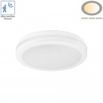 30W LED Deckenleuchte mit Bewegungsmelder Weiß für Außenbereich CCT IP65 30W LED Deckenleuchte mit Bewegungsmelder Weiß für Außenbereich CCT IP65