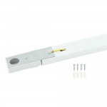 1 Ph. Stromschiene für LED Schienenstrahler Weiß 198cm 1 Ph. Stromschiene für LED Schienenstrahler Weiß 198cm