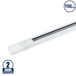1 Ph. Stromschiene für LED Schienenstrahler Weiß 198cm