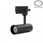 12W LED 1 Ph. Schienenstrahler Schwarz Neutralweiß 12W LED 1 Ph. Schienenstrahler Schwarz Neutralweiß