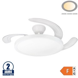 36W LED Deckenventilator Slim Weiß CCT
