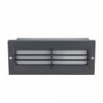 Wandleuchte mit E27 Fassung Grau V2 IP54