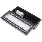 Wandleuchte mit E27 Fassung Grau V3 IP54