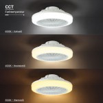 36W LED Deckenventilator Ø48cm Weiß CCT 36W LED Deckenventilator Ø48cm Weiß CCT