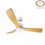 18W LED Deckenventilator Buche Weiß CCT 18W LED Deckenventilator Buche Weiß CCT