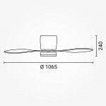 18W LED Deckenventilator Schwarz CCT 18W LED Deckenventilator Schwarz CCT