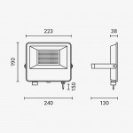100W LED Fluter CCT Easy Fix IP65 100W LED Fluter CCT Easy Fix IP65