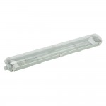 T8 Wannenleuchte IP65  für LED Röhren 60cm 2-flammig