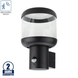 Wandleuchte mit E27 Fassung und Bewegungsmelder IP54