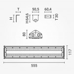 100W LED Hallenleuchte Linear IK08 4000K IP65 100W LED Hallenleuchte Linear IK08 4000K IP65