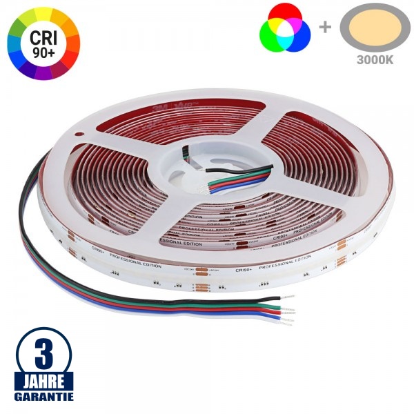 896 SMD/m 16W/m 24V Professional LED Streifen RGBWW COB 1m 896 SMD/m 16W/m 24V Professional LED Streifen RGBWW COB 1m
